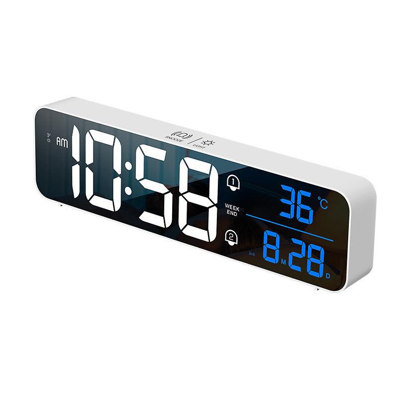 LED Charging Smart Mirror Music Electronic Alarm Clock